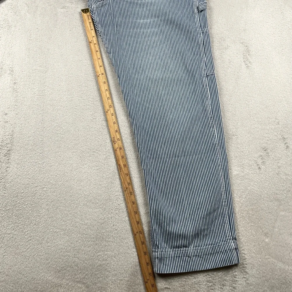 Stan Ray Carpenter Pants Mens 36x29 Blue Hickory Stripe Workwear USA Made READ